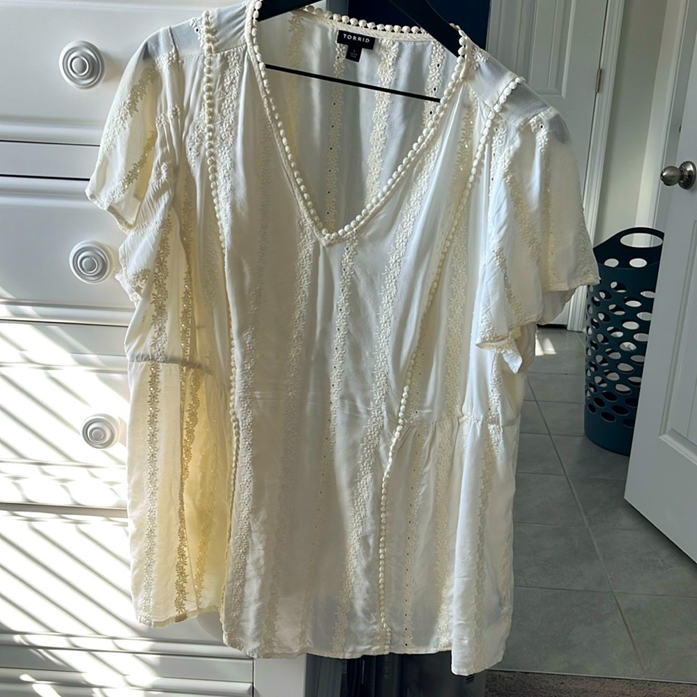 Off white blouse